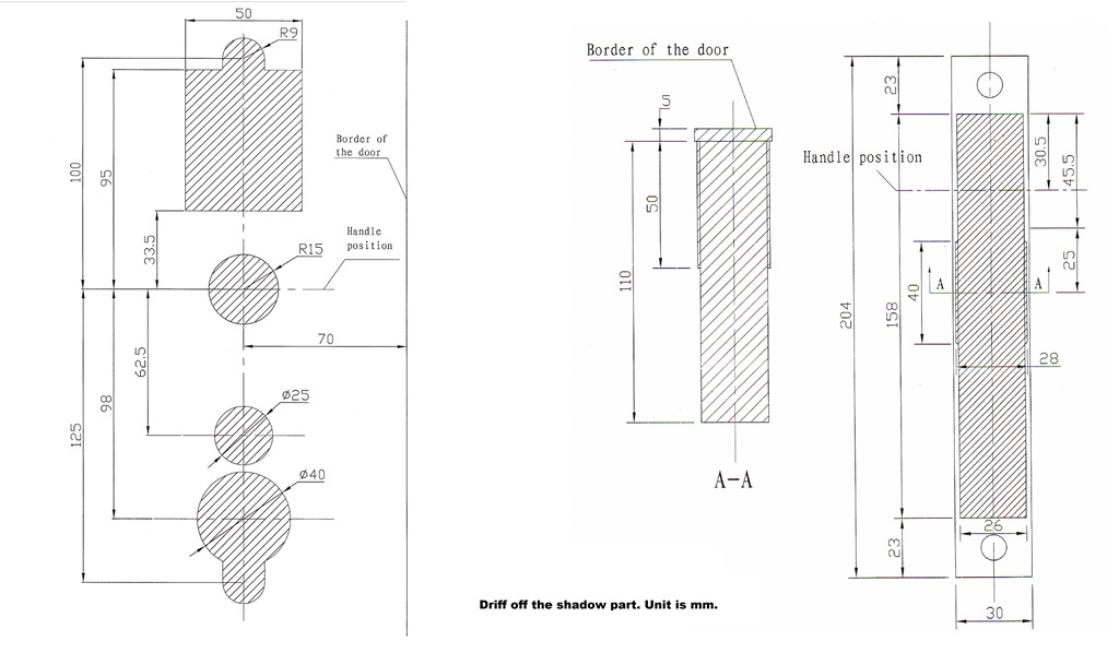 battery powered electronic mortise door lock